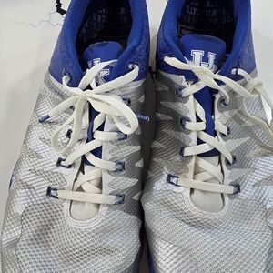 Nike Silver and Blue Kentucky Wildcats Athletic Shoes